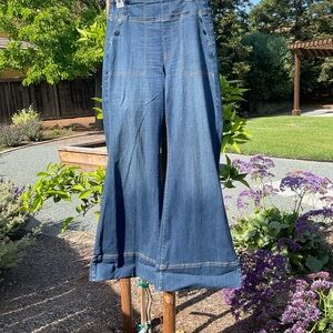 Chico's Dark Indigo Wide-Leg Flare Jeans